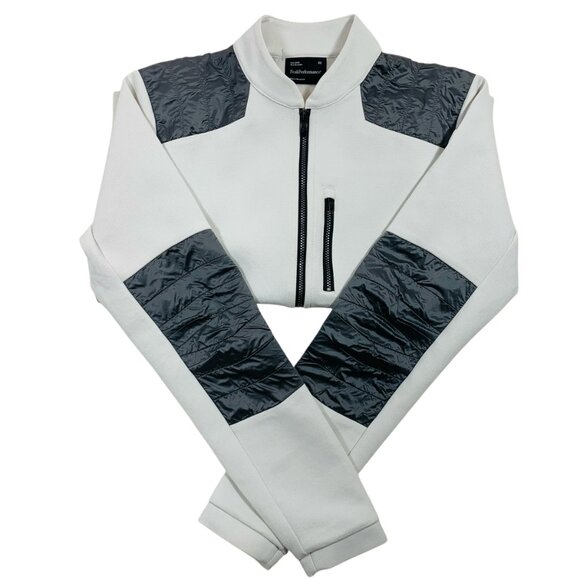 Peak Performance White and Gray Zip Up Sweater - Picture 5 of 16